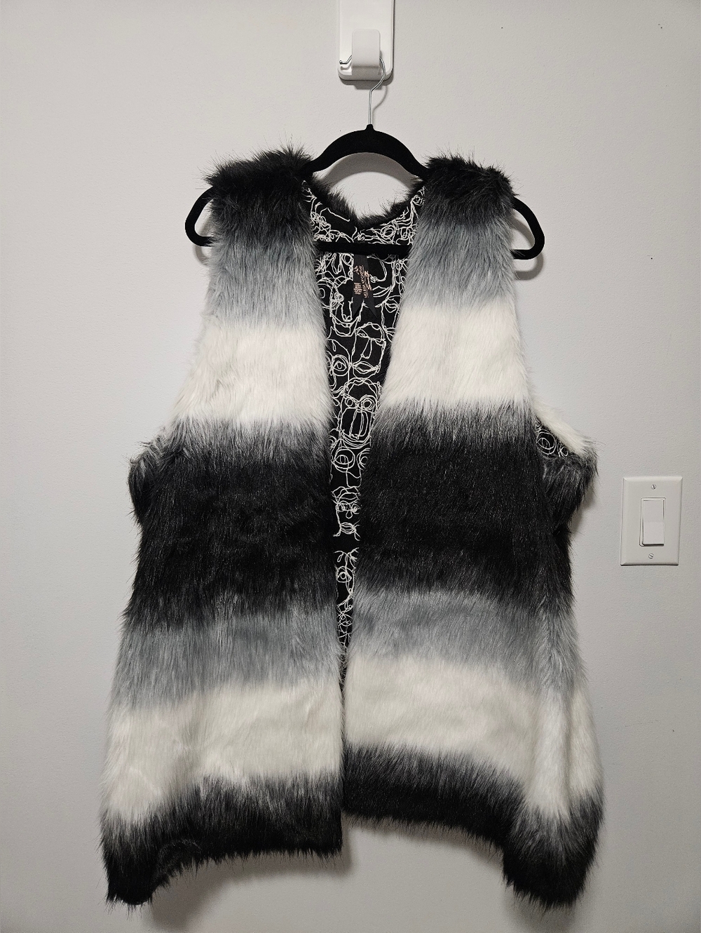 Melissa McCarthy Seven7 Faux Fur Vest, Plus Size 4X